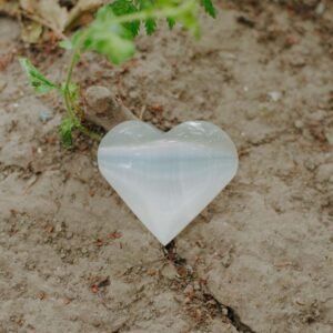 Seleniet hart geslepen Edelstenen Pure cacao webshop