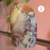 versteend hout interieur stuk kristallen Edelstenen Pure cacao webshop