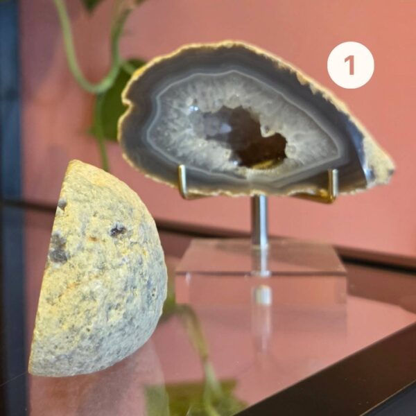 agaat geode half druze kristallen Edelstenen Pure cacao webshop agaat geode half druze kristallen Edelstenen Pure cacao webshop