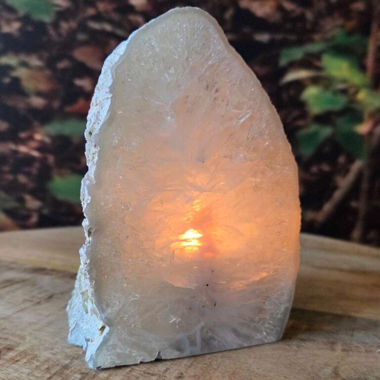 Agaat theelichthouder edelsteen soulshop pure cacao edelstenen webshop