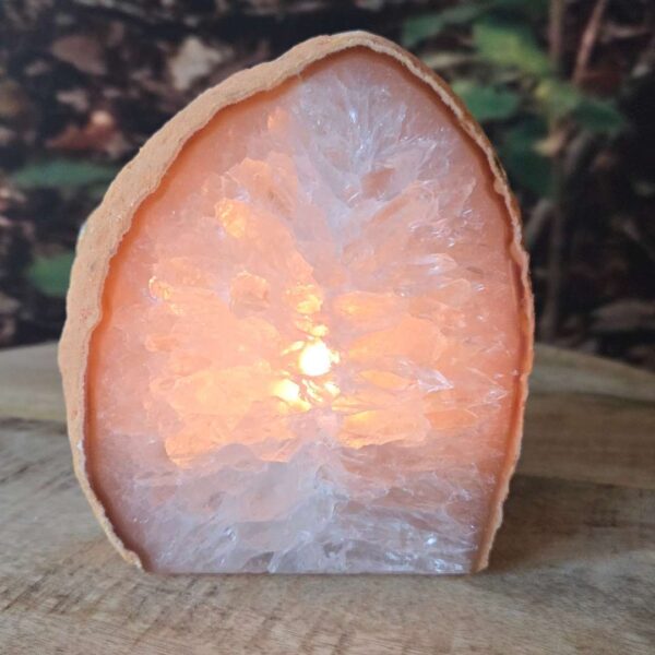 Agaat theelichthouder edelsteen soulshop pure cacao edelstenen webshop